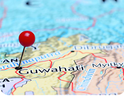 Map of Guwahati service areas